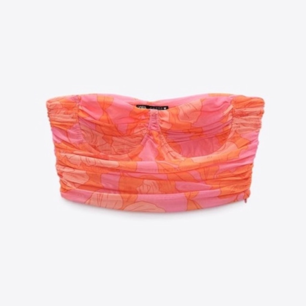 ZARA Tulle Corset Top - Picture 10 of 10
